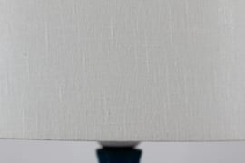 Danish Kähler + Poul Erik Eliasen Style Sculptural Table Lamp Turquoise Blue Mid-century 1960s
