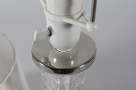 Carl Fagerlund Vintage Table Lamp of Clear Glass for Orrefors, Sweden, Mid-century Scandinavian Design 1960s