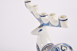 Jeanne Grut for Royal Copenhagen Deer Figurine Candelabra, Danish Ceramic, 1970s