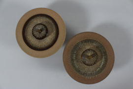 Pair of Søholm Sculptural Ceramic Lamps/ Wall Sconces. Danish Design Mid-century 1960s