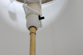 Danish Svend Aage Holm Sørensen Adjustable Oak Floor Lamp with New Shade Modern Lightning 1950s