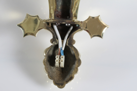 Art Nouveau Huge Wall Lights of Brass Thorvald Bindesbøll Style Denmark 1900s