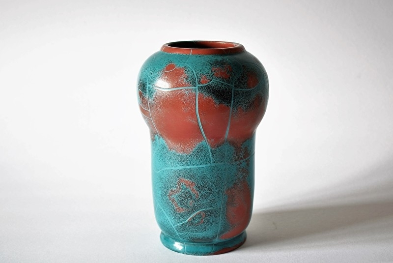 Axel Sørensen for Ibsens Enke Denmark Vase Danit glaze 1930s Danish Ceramic