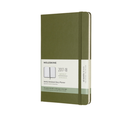 Moleskine 18 Months Weekly Notebook Elm Green