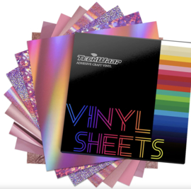 Assorted Color Tone Vinyl Sheets Packs - Rose Gold TeckwrapCraft (8 sheets) 