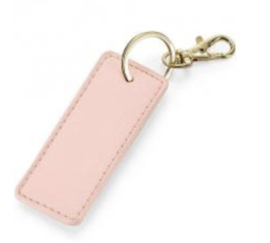 Boutique Rectangle Key Clip - Soft Pink
