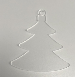 Plexiglas transparant Kerstboom