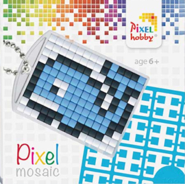 Pixel sleutelhanger - Walvis