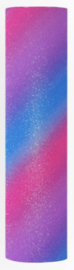 Funky Vinyl Shimmer Glitter - Rainbow Blue Pink