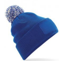 Snowstar Patch Beanie - Bright Royal/ Off white