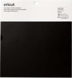 Cricut Smart Sticker Cardstock 33x33cm Black (10st)