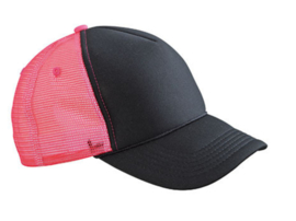 Retro Mesh Cap - Black / Neon Pink