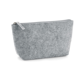 Felt Accessory Bag  - Grey - Small
