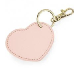 Boutique Heart Key Clip - Soft Pink