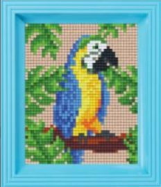 Pixel geschenkverpakking - Jungle papegaai