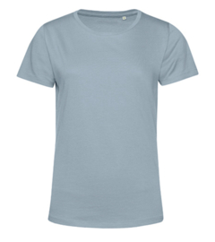 Woman's #Organic T-shirt - Blue Fog