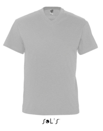 Men T-shirt V-hals - Grey Melange