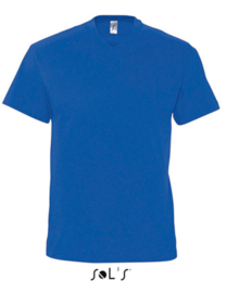 Men T-shirt V-hals - Royal Blue