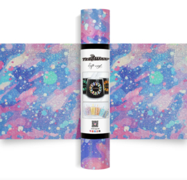 Glitter Brush Adhesive Vinyl - Watercolor Spots (1,5m) TeckwrapCraft *NEW*