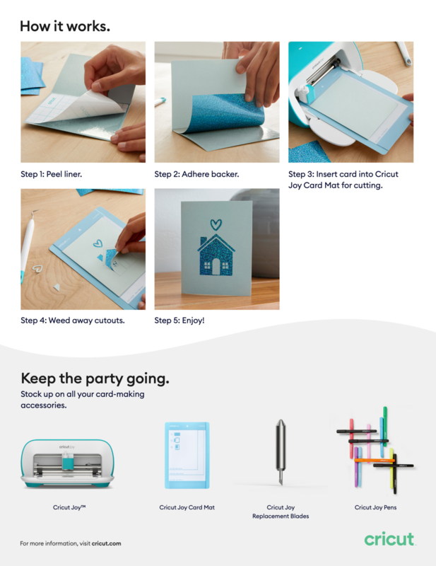 Cricut Joy Cutaway Cards Pastels Sampler Double Pack and 2x2 Card