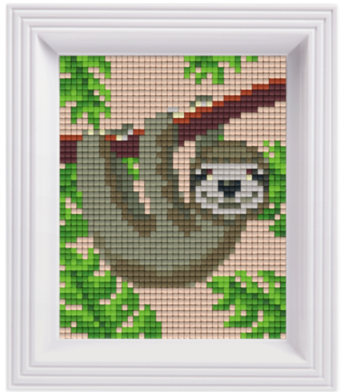 Pixel geschenkverpakking - Jungle luiaard