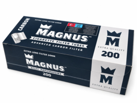 Magnus filterhulzen CARBON EXTRA LONG 200 stuks