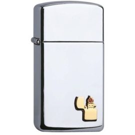 Zippo 60001342 Emblem Slim Chrome Polished