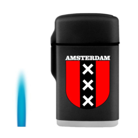 Aansteker jetflame Amsterdam schild