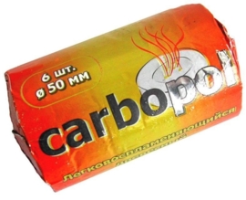34304	Carbopol Charchoal Ø 50mm (10rol a 6st)