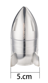 Champ High Grinder Spaceship zilver Ø 70mm H:105mm