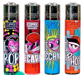 Clipper aansteker I Love Music