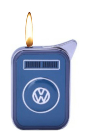 Volkswagen aansteker met gewone vlam VW logo