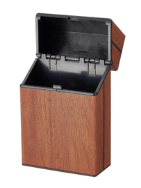 Sigarettenbox push  20 stuks houtlook