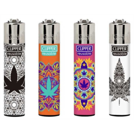 Clipper aansteker vuursteen Weed Mandala