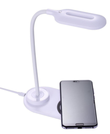 Tekmee oplader draadloos 10W + LED lamp