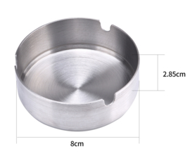 Asbak metaal 8x2,9 cm