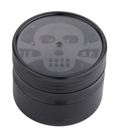 Champ High Grinder Aluminium 3D window Ø 63mm Black Skull