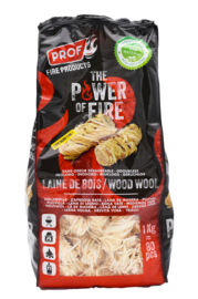 Prof  aanmaakhoutwol 1 kg
