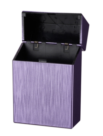 Sigaretten box push 20st geborsteld paars