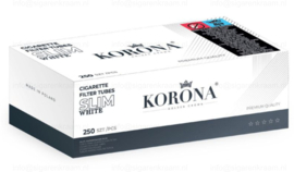 Korona SLIM hulzen Classic White 250st