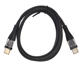 Tekmee snellaadkabel Type C 1 mtr 3.0A 60W (max) Crystal