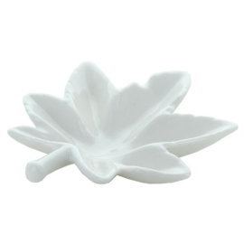 Asbak Porselein Hennep blad 15x15 cm