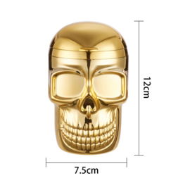 Champ Asbak Skull met ledlamp goud