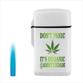 Aansteker jetflame Don't panic it's organic @ Amsterdam