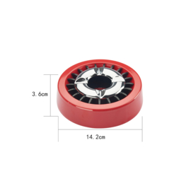 Asbak met dovers Ø 14cm chroom