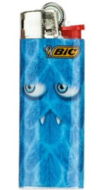 Bic Miniaansteker J25 gewone vlam Fury monsters blauw