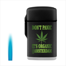 Aansteker jetflame Don't panic it's organic @ Amsterdam