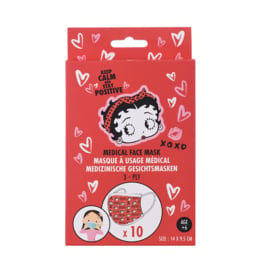 Betty Boop medische mondkapjes voor kinderen 10 stuks