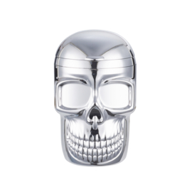 Champ Asbak Skull met ledlamp zilver