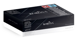 Korona Slim hulzen carbon 120 stuks